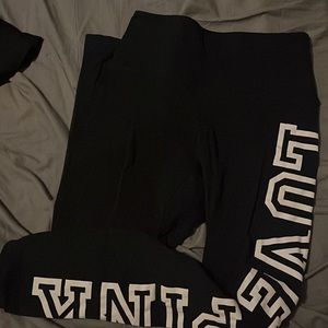 Name brand pink legging size medium